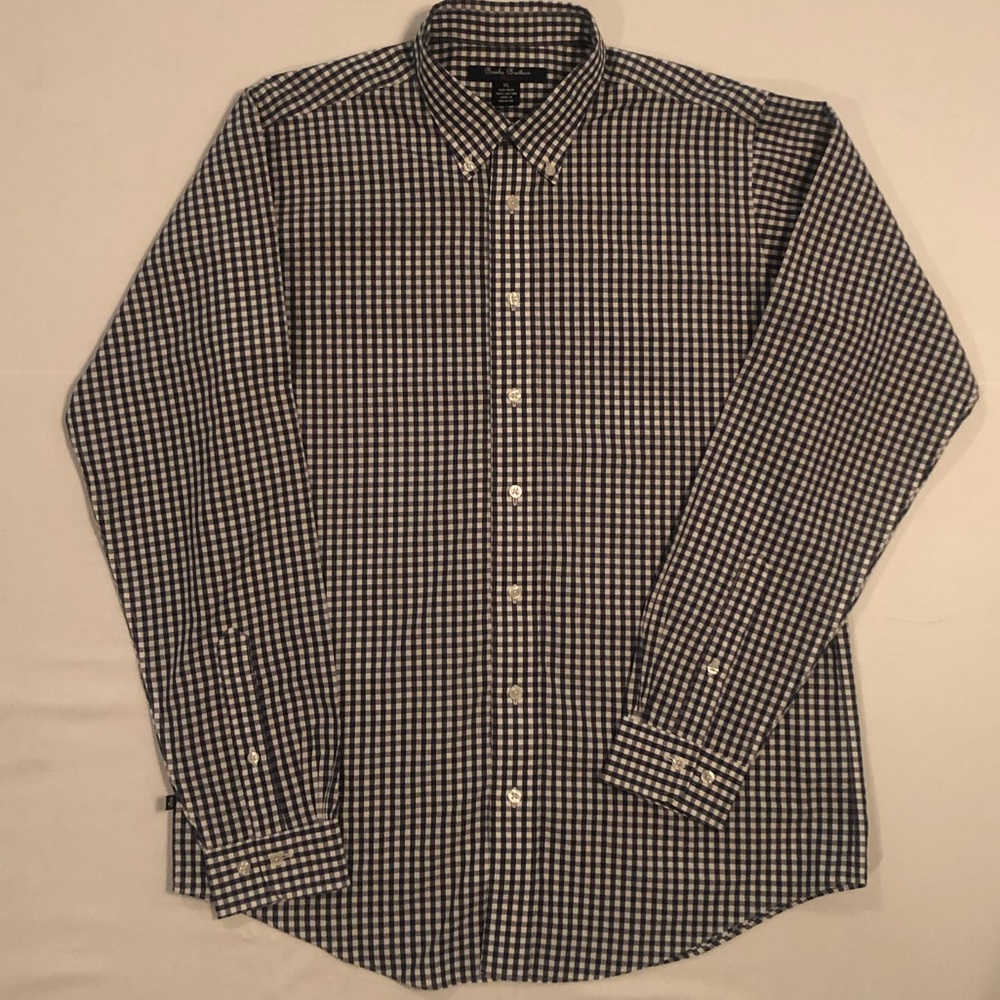 Brooks Brothers Boys Non-Iron Gingham Sport Shirt